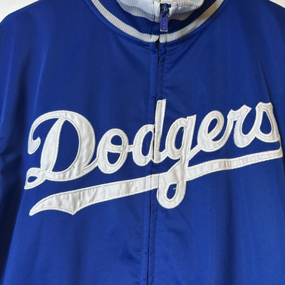 Stitches Los Angeles Dodgers Baseball World Series Blue White Jacket Size Medium - Picture 3 of 11